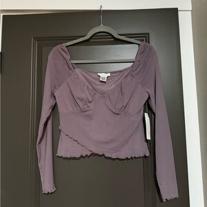 NYT Purple YTK Long Sleeve Blouse